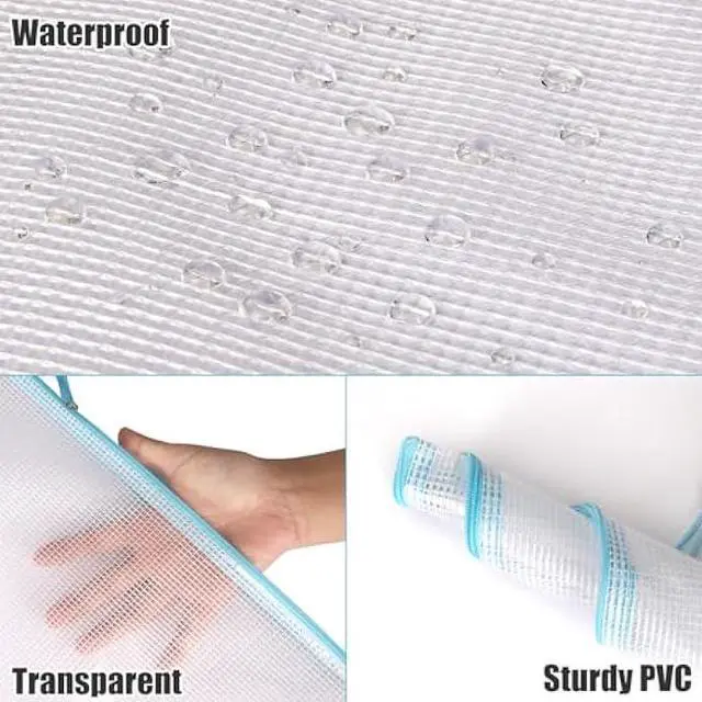 Alt view image 3 of 5 - EOOUT 56pcs Mesh Zipper Pouch Zipper Bag, Durable Pouches for Organization Puzzle Storage, Letter Size, A4 Size, for Office Supplies