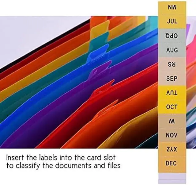 Alt view image 4 of 6 - Accordian File Organizer,Expanding File Folder,Filing Folders,Expandable A4/Letter Size Folder,Accordion Document Organizer,Portable Paper/Bill/Receipt Folders (13 Pockets Accordian File Organizer)