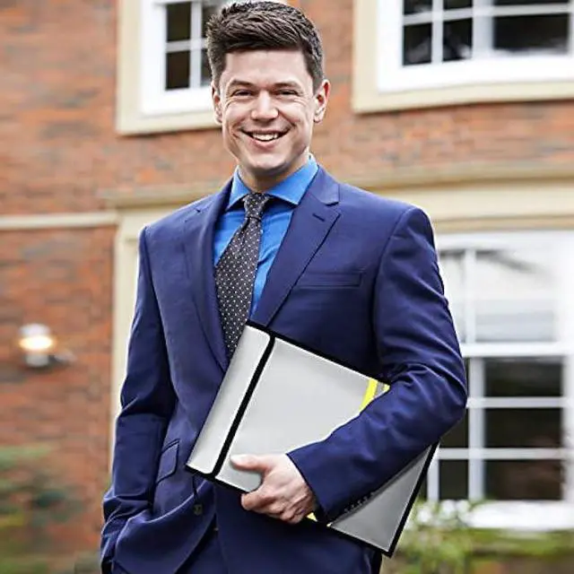 Alt view image 6 of 6 - Fireproof Waterproof Money Document Bag - 2 Pack Safe Upgraded Zipper Bags, Fire & Water Resistant Storage Organizer Pouch for A4 A5 Documents Holder,File,Cash,Jewelry,Passport,Tablet,Laptop (Gray)