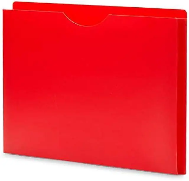 Alt view image 4 of 7 - Blue Summit Supplies Poly File Jackets, Letter Size, Straight Cut Tab, Expandable File Jackets with 1? Expanding Pocket, Colored Plastic, Assorted Colors, 20 Pack