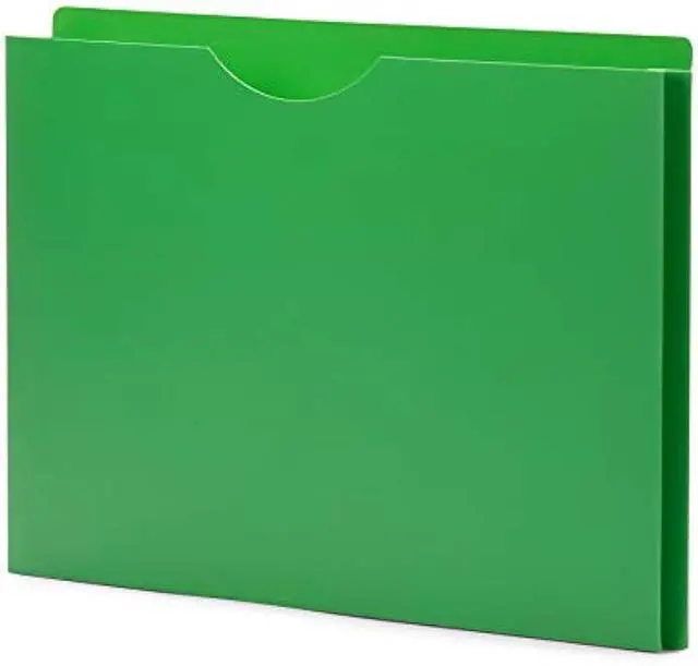 Alt view image 6 of 7 - Blue Summit Supplies Poly File Jackets, Letter Size, Straight Cut Tab, Expandable File Jackets with 1? Expanding Pocket, Colored Plastic, Assorted Colors, 20 Pack