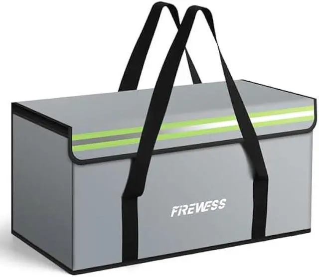 Main image of Large Fireproof Safe Bag, 24x12x12 Fireproof Document Bag, Large Capacity Waterproof Storage Bag with Reflective Strips, Firesafe Box for File,Cash,Passport,Keys