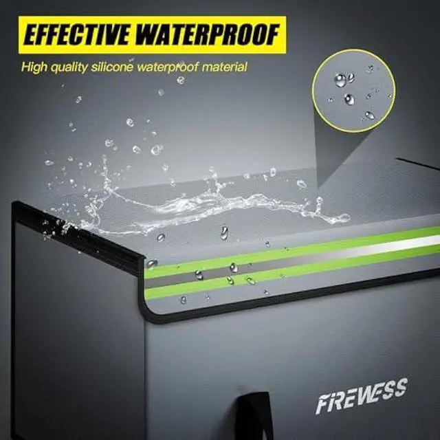 Alt view image 6 of 7 - Large Fireproof Safe Bag, 24x12x12 Fireproof Document Bag, Large Capacity Waterproof Storage Bag with Reflective Strips, Firesafe Box for File,Cash,Passport,Keys