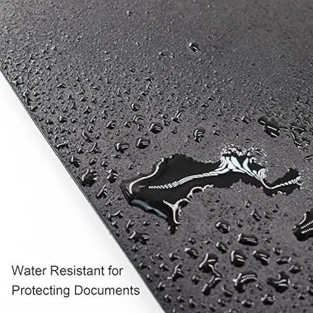 Alt view image 5 of 6 - VANRA Vertical File Folders Poly Filing Envelope Plastic Project Folder with Snap Button Closure for A4 Letter Size Paper (Pack of 5, Black)