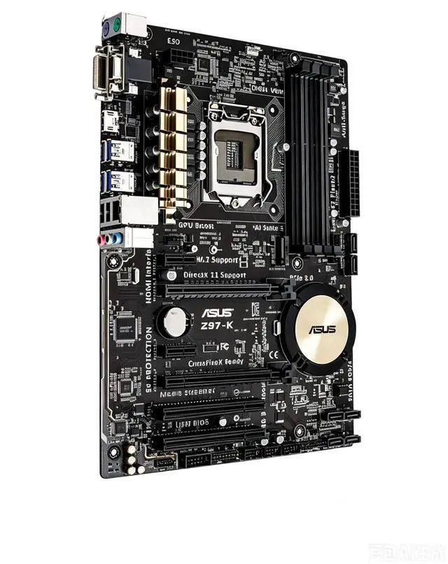 Alt view image 2 of 4 - Asus Z97K Motherboard, LGA1150, DDR3