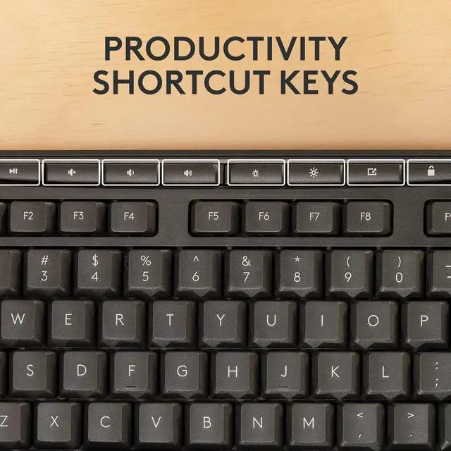 Alt view image 5 of 6 - MK370 Combo for Business, Wireless Full-Size Keyboard and Wireless Mouse, Bluetooth - Graphite