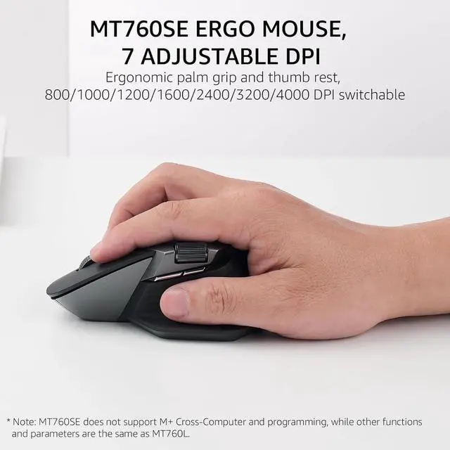 Alt view image 5 of 6 - 9560M Wireless Keyboard and Mouse Combo, Blade-Series E9550L 110-Key Ultra-Thin Keyboard and MT760SE Wireless Mouse