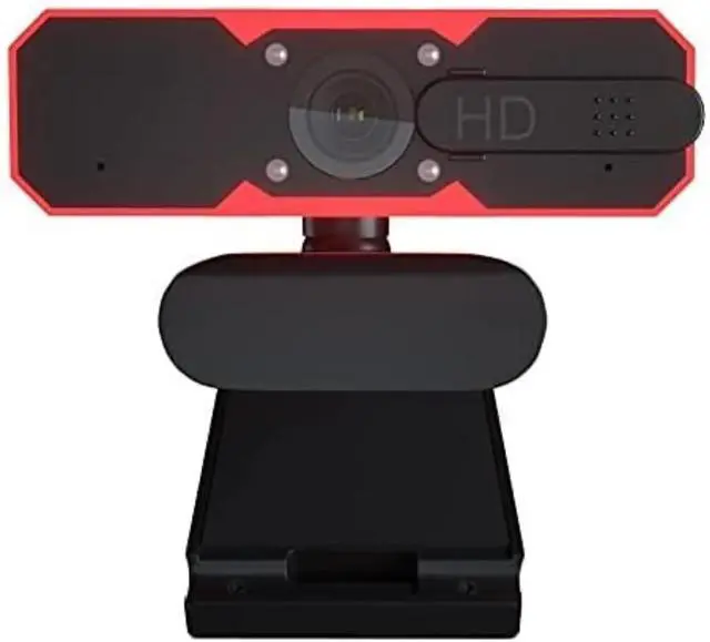 Alt view image 2 of 6 - Webcam - 1080p HD Web Cam with Microphone, Privacy Cover - 7 RGB Lights, 2-Level Adjustable Brightness