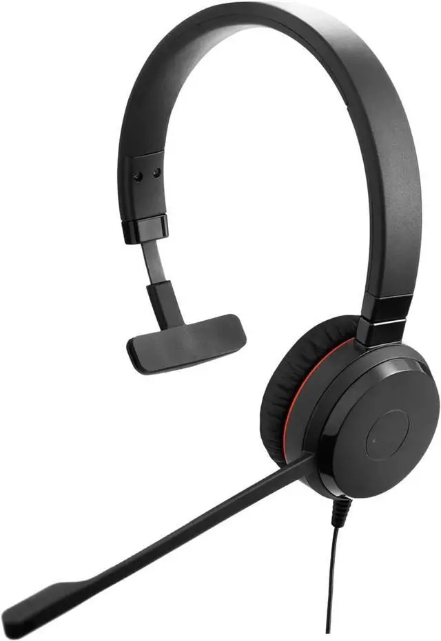 Main image of Wired Single-Ear Headset with Microphone for Work, USB-A and USB-C Wired Headphones, Microsoft Teams Certified