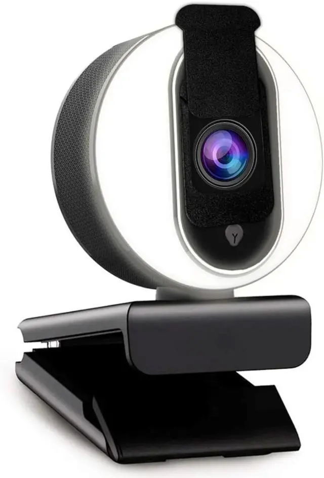 Main image of N680E 1080P Webcam with Ring Light, Privacy Cover and Dual Microphone, Advanced Auto-Focus, Adjustable Brightness