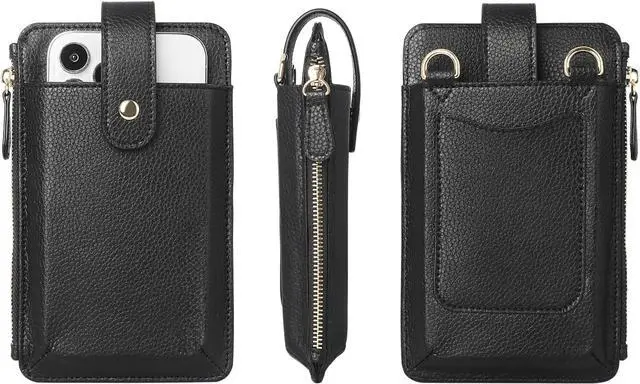 Alt view image 4 of 6 - Multi-Purpose Functionality Strap and Universal Phone Holder Set. Suitable for Every Type of Phone, Purse (Black)