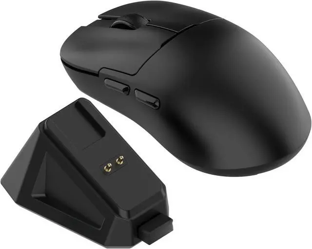 Alt view image 2 of 6 - Gaming Mouse, 12000 DPI, 56g Ultra-Light, Magnetic RGB Charging Dock, Programmable 6 Buttons, Black