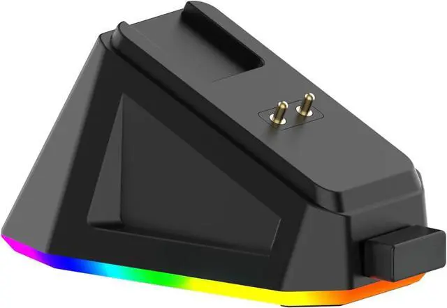 Alt view image 5 of 6 - Gaming Mouse, 12000 DPI, 56g Ultra-Light, Magnetic RGB Charging Dock, Programmable 6 Buttons, Black