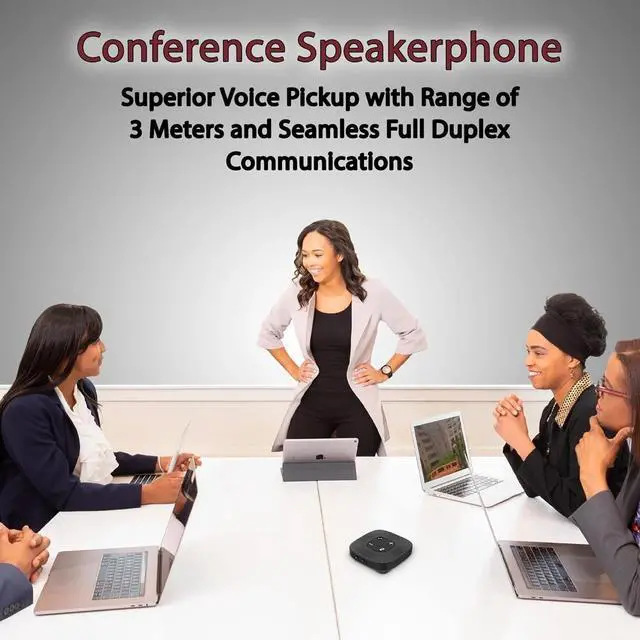 Alt view image 4 of 6 - Essential Speakerphone SP-2000 - USB and Bluetooth Speakerphone, Advanced DSP, 66 Ft BT Wireless Range