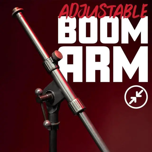 Alt view image 3 of 6 - Tripod Mic Stand Adjustable with 31.5" to 61.5" Height, Fully Collapsible for Convenient Travel (RI-MIC-520)