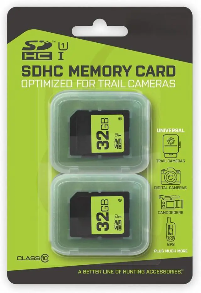 Alt view image 2 of 6 - SD Cards - Compact Durable Reliable High-Speed Memory Cards Compatible with SDHC Slot Devices, 32GB - 2 Pack
