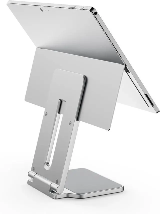 Main image of Elevated Stand Adjustable for Surface Stand for Desk, on-Skid Tablet Holder Designed for Surface Pro, Silver