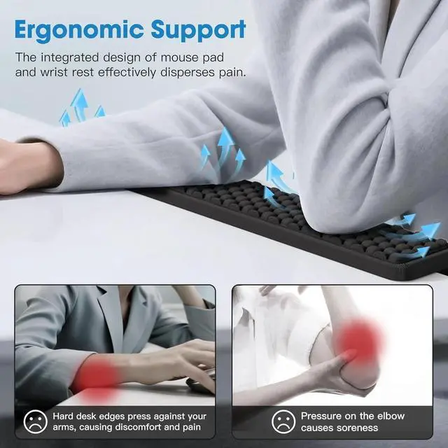 Alt view image 2 of 6 - L-Shaped Memory Foam Wrist Rest