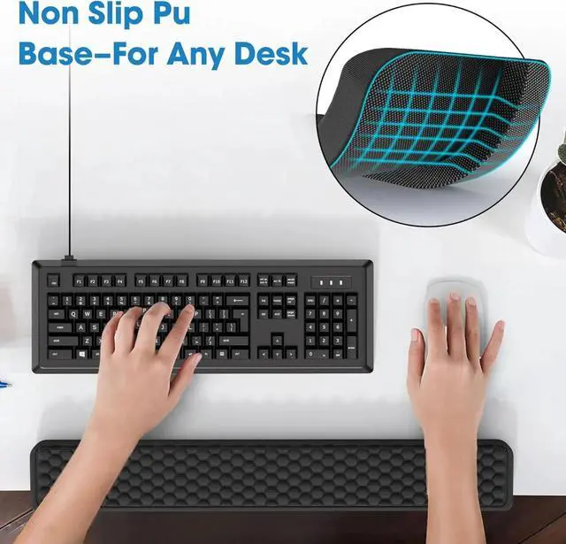 Alt view image 4 of 6 - L-Shaped Memory Foam Wrist Rest