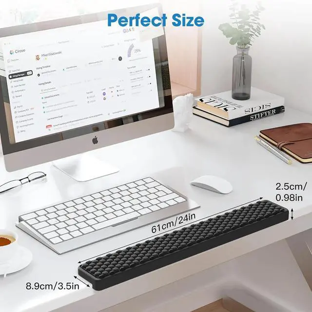 Alt view image 5 of 6 - L-Shaped Memory Foam Wrist Rest