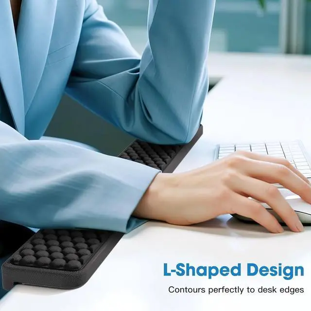 Alt view image 6 of 6 - L-Shaped Memory Foam Wrist Rest