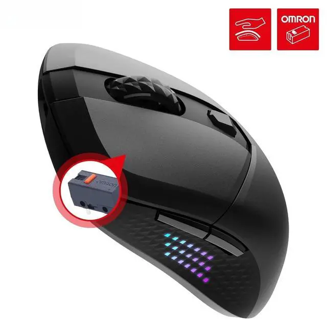 Alt view image 5 of 6 - WIRELESS Gaming Mouse - 26000 DPI Optical Sensor, 1000 Hz polling rate, Symmetrical, 60M+ Click OMRON Switches