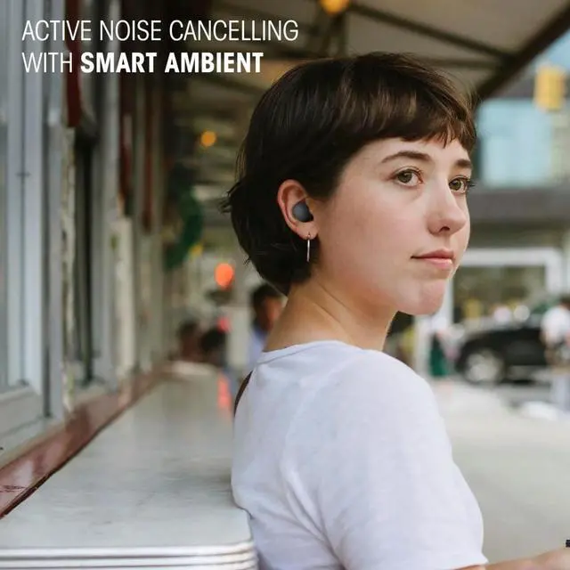 Alt view image 5 of 5 - Vibe Buds 2 - True Wireless Noise Cancelling Earbuds Pure Bass Sound & Smart Ambient Technology, 4mics for Crisp(Black)