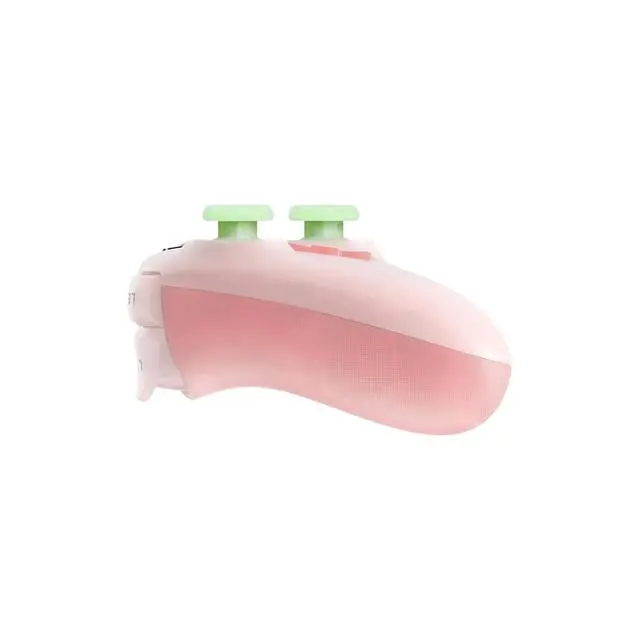 Alt view image 5 of 6 - Ultimate Mini Wired Controller for with RGB Lighting Fire Ring, Hall Effect Joysticks and Triggers (Translucent Pink)