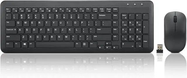 Main image of 300 Wireless Combo Keyboard and Mouse, 2.4 GHz Nano USB-A Receiver, Batteries Included