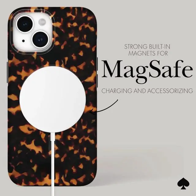 Alt view image 4 of 6 - iPhone 15 Case / 14 / 13, Compatible with MagSafe - Tortoiseshell