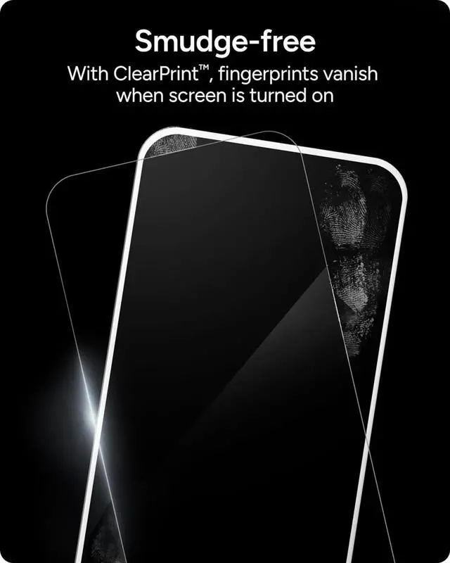Alt view image 6 of 6 - Glass Elite Privacy 360 iPhone 15 Pro Screen Protector - 5X Stronger with Reinforced Edges, 4-Way Privacy Filter