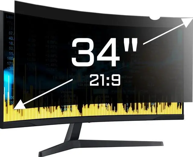 Main image of Computer Privacy Screen Filter (31 1/4 × 13 3/8) With Anti Glare, Curved Monitor Privacy Screen Protector Film 21:9 Aspect Ratio For Desktop Computer Monitor