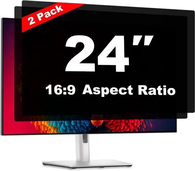 Main image of 24 Inch Computer Privacy Screen Shield [2 Pack] for 16:9 Widescreen Desktop Monitor