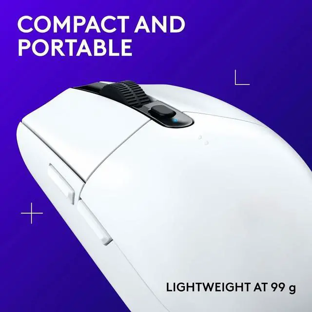 Alt view image 5 of 5 - G305 LIGHTSPEED Wireless Gaming Mouse, Hero 12K Sensor, 12,000 DPI, Lightweight, 6 Programmable Buttons, 250h Battery Life, On-Board Memory, PC/Mac - White