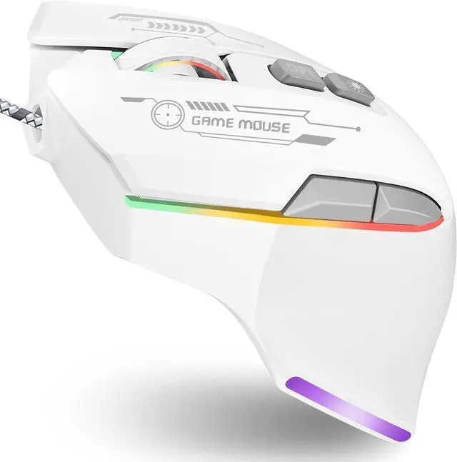Main image of Gaming Mouse, Wired Gaming Mouse with RGB Backlit, 7200DPI Adjustable, PC Gaming Mice with 7 rogrammable Macro Buttonsg, Ergonomic Mouse Gamer for PC, Desktop, MacLaptop, Chromebook.