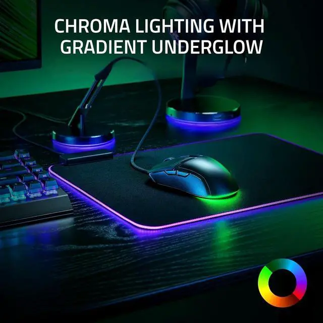 Alt view image 5 of 5 - obra Wired Gaming Mouse: 58g Lightweight Design - Gen-3 Optical Switches - Chroma RGB Lighting with Underglow - Precise 8500 DPI Optical Sensor - 100% PTFE Mouse Feet - Speedflex Cable - Black