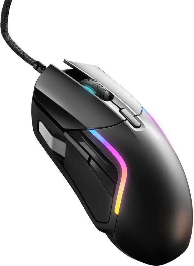 Main image of Rival 5 Gaming Mouse with PrismSync RGB Lighting and 9 Programmable Buttons  FPS, MOBA, MMO, Battle Royale  18,000 CPI TrueMove Air Optical Sensor - Black