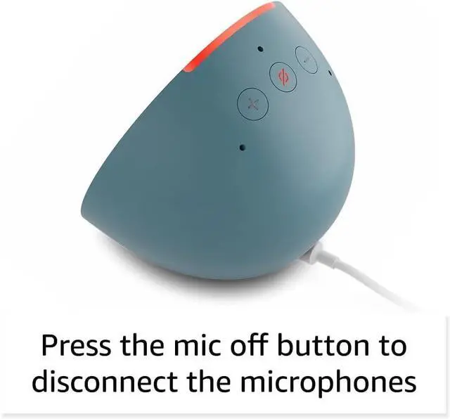 Alt view image 4 of 4 - FOR-Pop (newest model), Our smallest Alexa speaker, Fits in any room, Midnight Teal