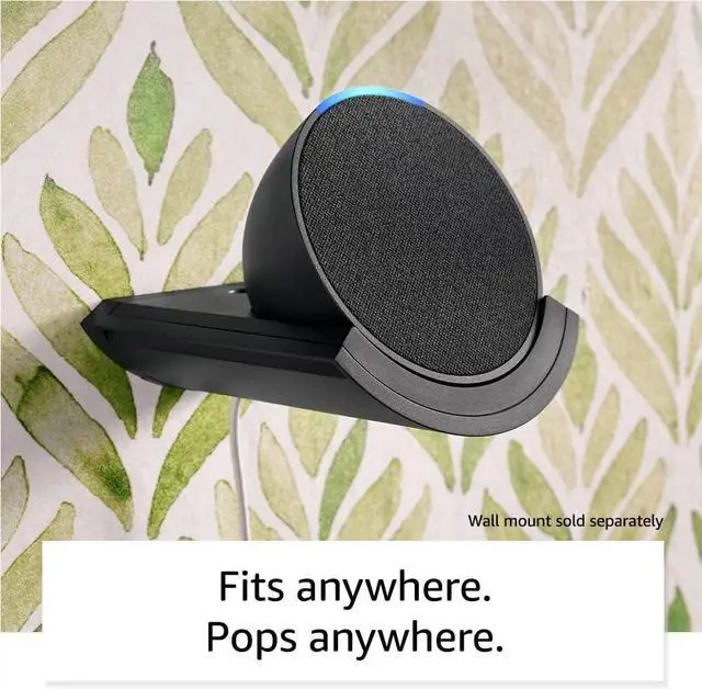 Alt view image 5 of 5 - FOR-Pop, Our smallest Alexa speaker, Fits in any room, Charcoal