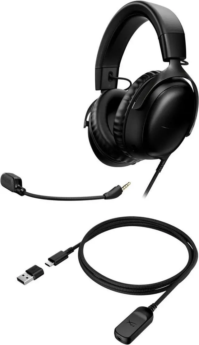 Alt view image 2 of 5 - Cloud III  Wired Gaming Headset, PC, PS5, Xbox Series X|S, Angled 53mm Drivers, DTS Spatial Audio, Memory Foam, Durable Frame, Ultra-Clear 10mm Mic, USB-C, USB-A, 3.5mm  Black
