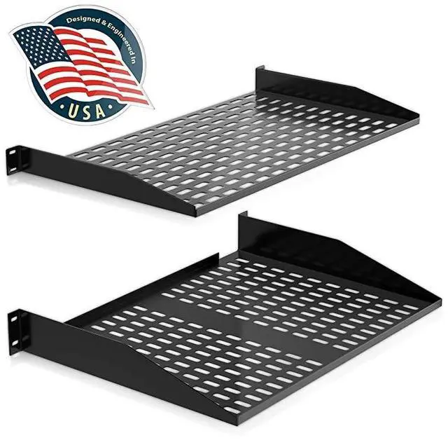 Main image of FOR 1U+2U Server Rack Shelves Universal Device Server Rack Mounting Tray for Good Air Circulation Cantilever Mount Wall Mount Rack Computer Case Mounting Tray Black Pyle PLRSTN42U