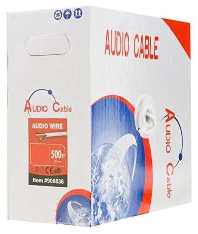 Alt view image 2 of 4 - for 18AWG 2 Conductors 182 CL2 Rated Loud Speaker Cable Wire Pull Box for inWall Installation 18AWG 2 Conductors