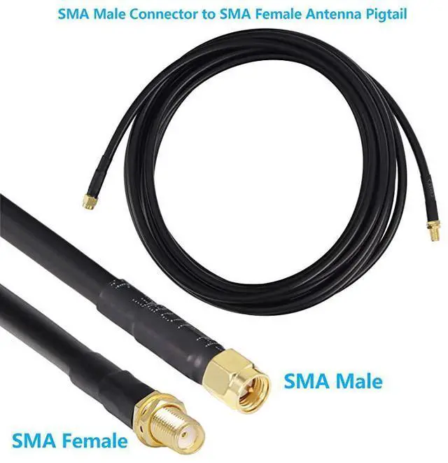 Alt view image 4 of 5 - 25 ft LowLoss Coaxial Extension Cable 50 Ohm SMA Male to SMA Female Connector  Pure Copper Coax Cables Antenna Lead Extender for 3G4G5GLTEADSBHamGPSWiFiRF Radio Use Not for TV