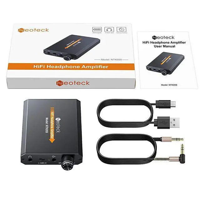 Alt view image 7 of 7 - FOR 35mm Headphone Amplifier TwoStage Gain Switch Portable HiFi Headset Amplifier Aluminum Matte Surface