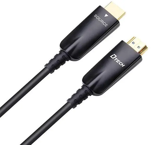 Alt view image 5 of 6 - for10m Fiber Optic HDMI Cable 4K 30Hz 1080p 60hz HD Video 3D ARC HDCP CEC High Speed Long Cord for Computer Monitor TV Projector 32 Feet Black