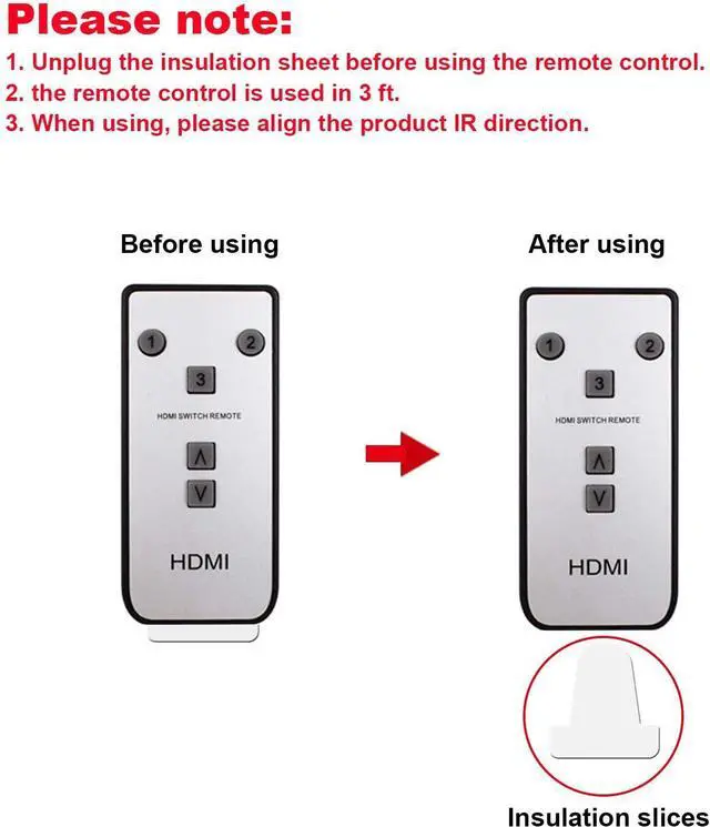 Alt view image 5 of 6 - 3 Port HDMI to RCA Converter HDMI to AV Adapter for Older TV HDMI to Composite Converter for Fire Stick Roku PS4 Appler TV HD Play PC DVD Players etc.