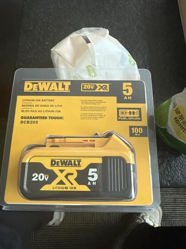 Alt view image 3 of 3 - DEWALT DCB205 20V 5Ah Power Tool Battery, 2 Pack
