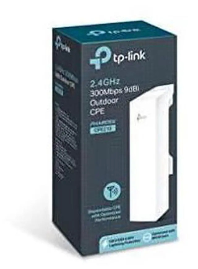 Alt view image 6 of 6 - for2.4GHz N300 Long Range Outdoor CPE for PtP and PtMP Transmission | Point to Point Wireless Bridge | 9dBi, 5km+ | Passive PoE Powered w/ Free PoE Injector | Pharos Control (CPE210) , White
