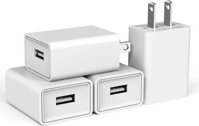 Main image of for4-Pack USB Wall Charger USB Wall Plug 5V 2.1A AC Power Adapter Compatible with iPhone 13 12 11 Pro Max X XS MAX 8 8Plus 7 7Plus 6 6s Plus Pad Pods Samsung Tablet Kindle and More (White)