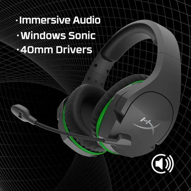 Alt view image 5 of 6 - CloudX Stinger Core  Wireless Gaming Headset, for Xbox Series X|S and Xbox One, Memory foam & Premium Leatherette Ear Cushions, Noise-Cancelling,Black